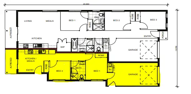 Floorplan of Homely semi-detached listing, 8A Albert Street, Donnybrook QLD 4510