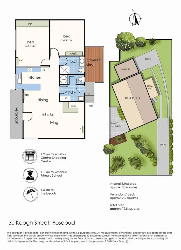 Floorplan of Homely house listing, 30 Keogh Street, Rosebud VIC 3939
