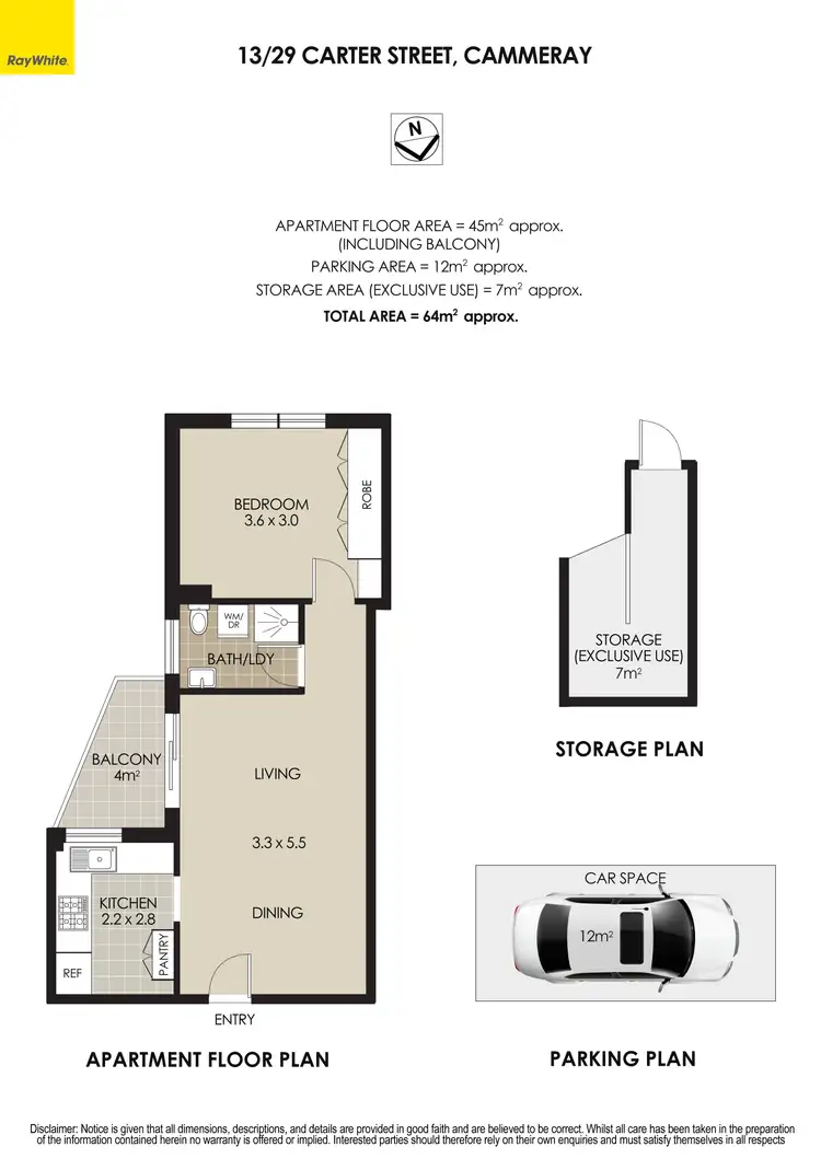 Floorplan of Homely apartment listing, 13/29 Carter Street, Cammeray NSW 2062