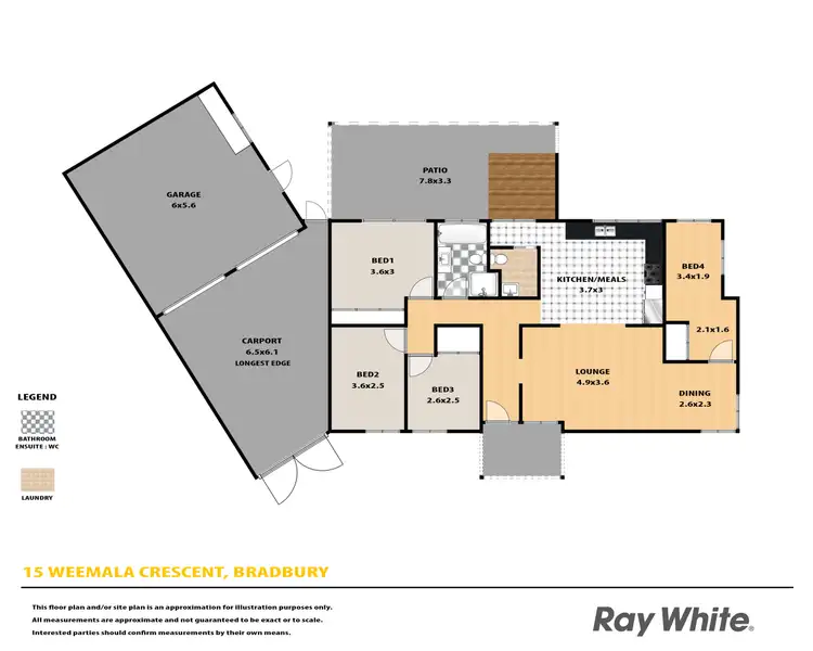 Floorplan of Homely house listing, 15 Weemala Crescent, Bradbury NSW 2560