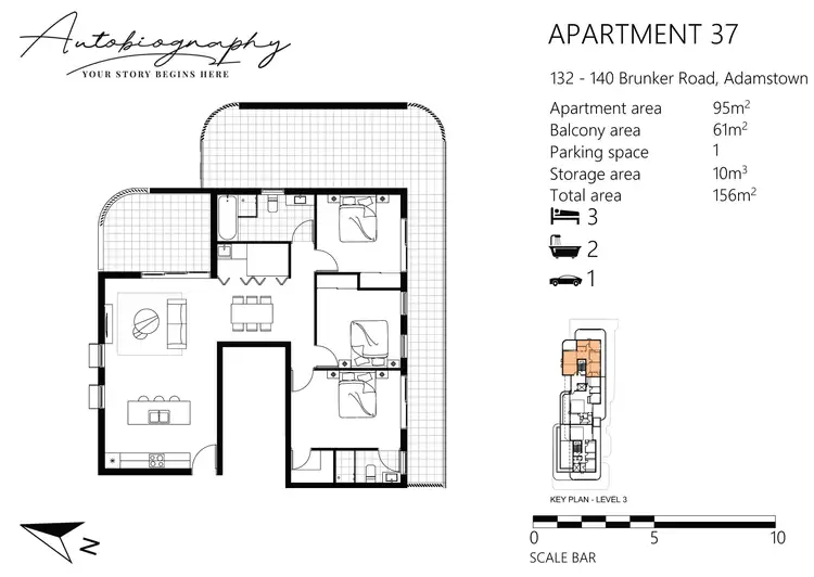 Floorplan of Homely apartment listing, 37/136 Brunker Road, Adamstown NSW 2289
