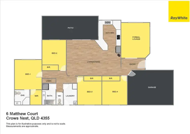 Floorplan of Homely house listing, 6 Matthew Court, Crows Nest QLD 4355