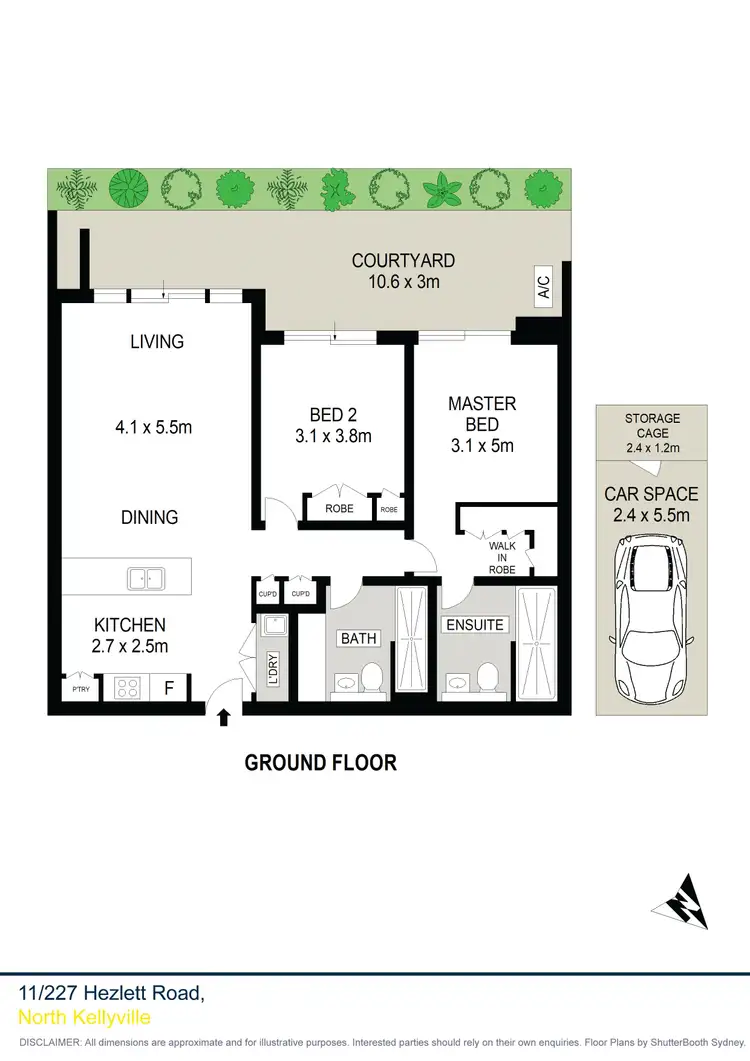 Floorplan of Homely apartment listing, 11/227 Hezlett Road, North Kellyville NSW 2155