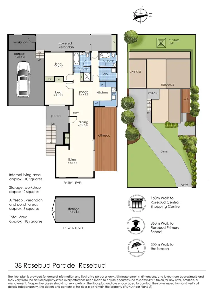 Floorplan of Homely house listing, 38 Rosebud Parade, Rosebud VIC 3939