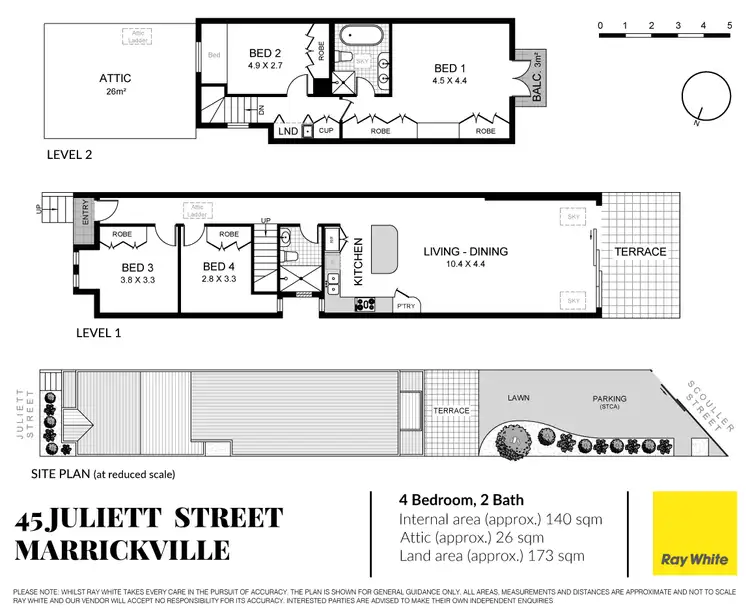Floorplan of Homely house listing, 45 Juliett Street, Marrickville NSW 2204