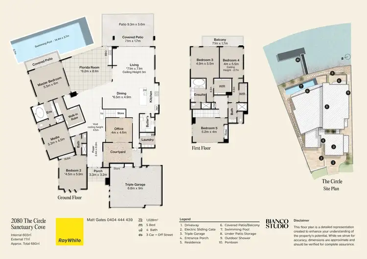 Floorplan of Homely house listing, 2080 The Circle, Sanctuary Cove QLD 4212