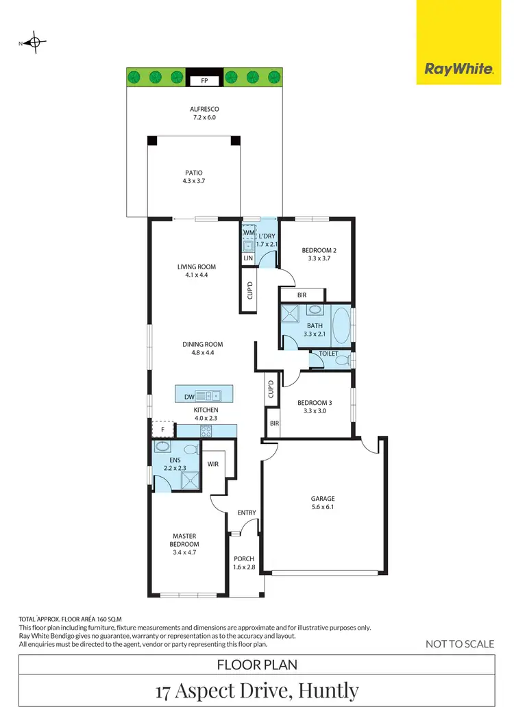 Floorplan of Homely house listing, 17 Aspect Drive, Huntly VIC 3551