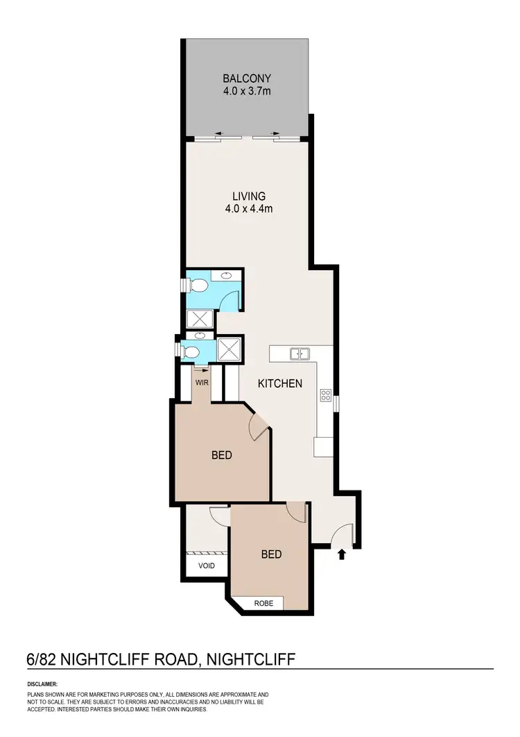 Floorplan of Homely apartment listing, 6/82 Nightcliff Road, Rapid Creek NT 810