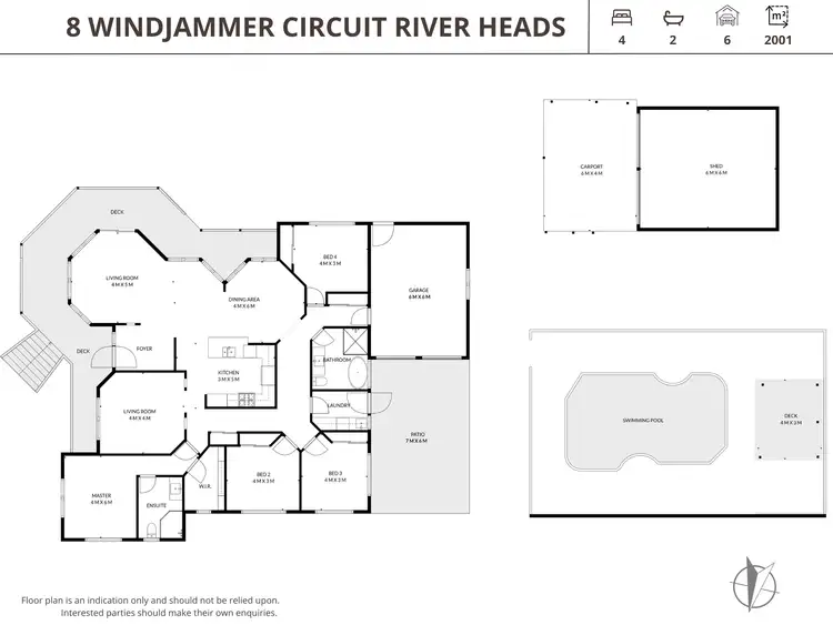 Floorplan of Homely house listing, 8 Windjammer Circuit, River Heads QLD 4655