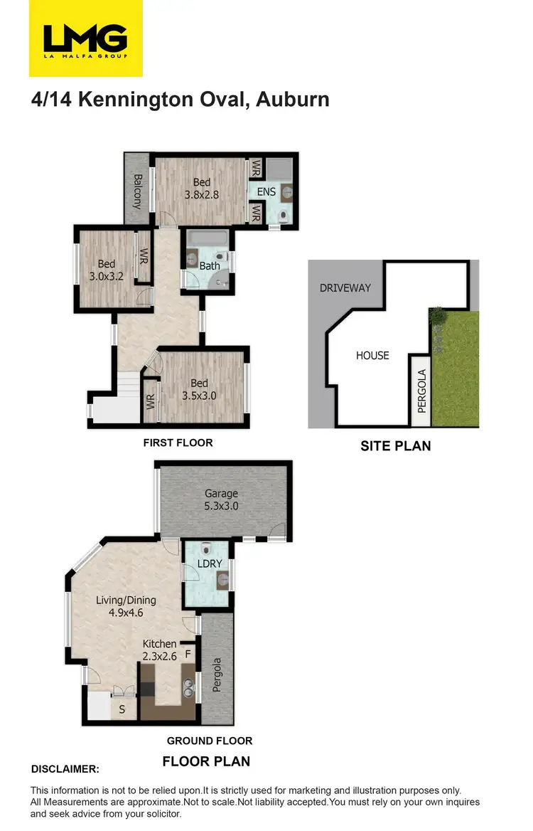 Floorplan of Homely townhouse listing, 4/14 Kennington Oval, Auburn NSW 2144