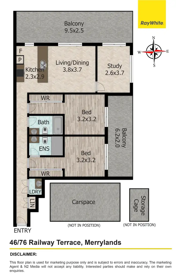 Floorplan of Homely apartment listing, 46/76-84 Railway Terrace, Merrylands NSW 2160