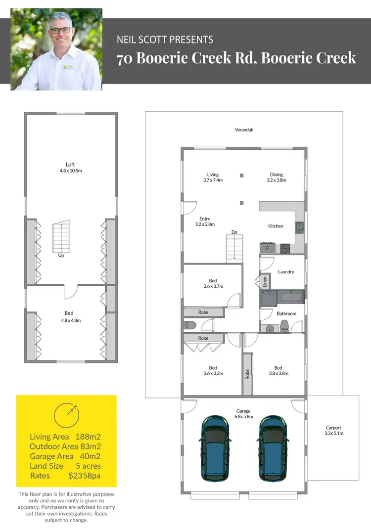 Floorplan of Homely rural property listing, 70 Booerie Creek Road, Booerie Creek NSW 2480