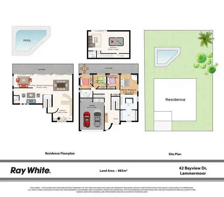 Floorplan of Homely house listing, 42 Bayview Drive, Lammermoor QLD 4703