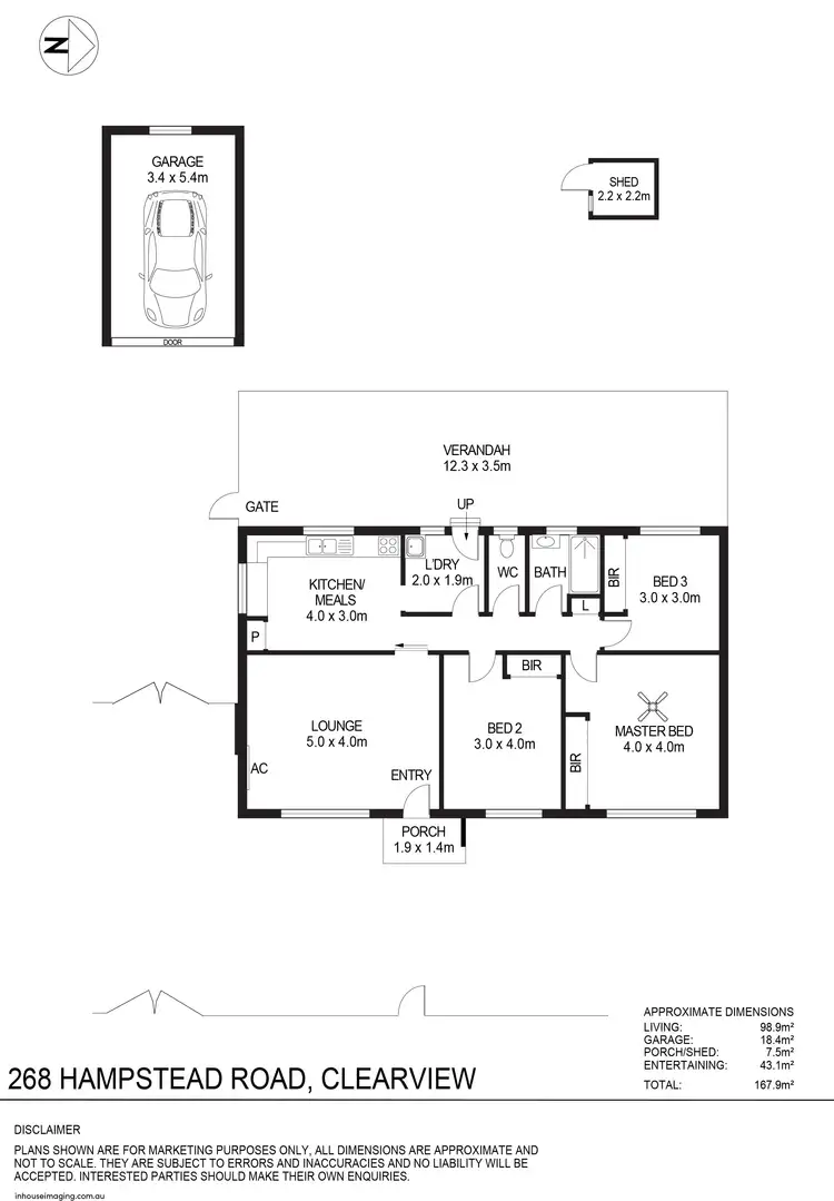 Floorplan of Homely house listing, 268 Hampstead Road, Clearview SA 5085