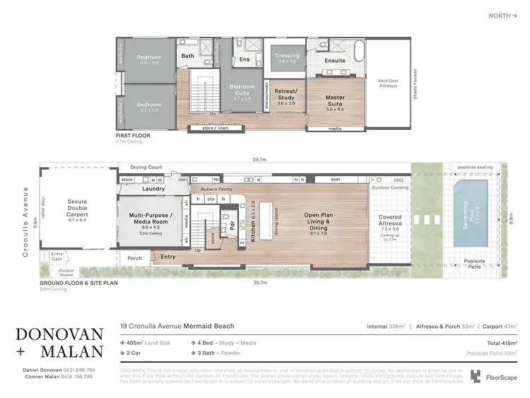 Floorplan of Homely house listing, 19 Cronulla Avenue, Mermaid Beach QLD 4218