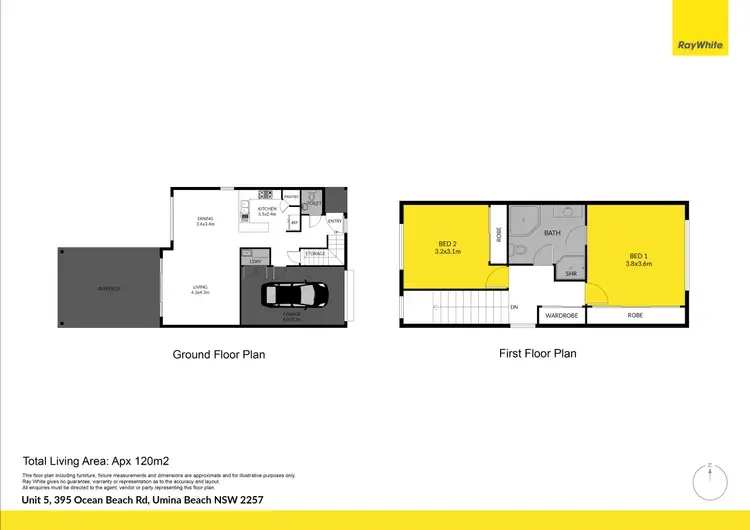 Floorplan of Homely townhouse listing, 5/395 Ocean Beach Road, Umina Beach NSW 2257