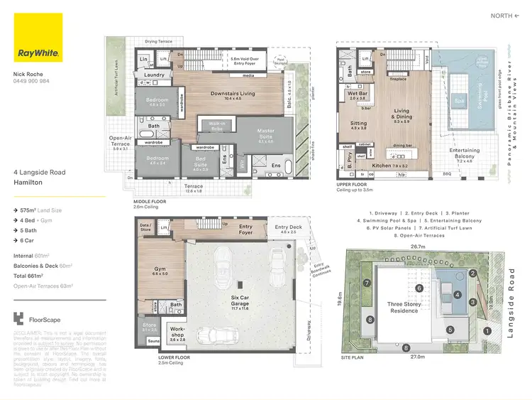 Floorplan of Homely house listing, 4 Langside Road, Hamilton QLD 4007
