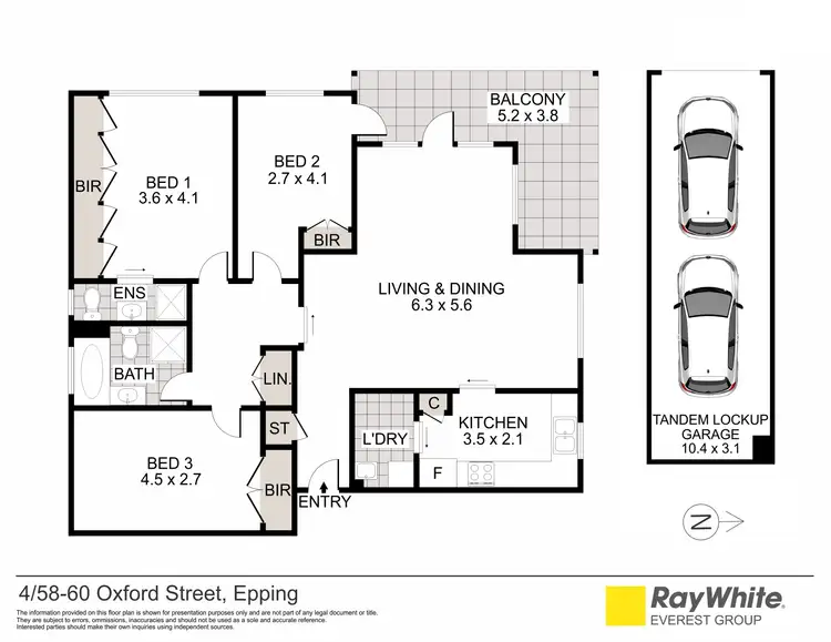 Floorplan of Homely unit listing, 4/58-60 Oxford Street, Epping NSW 2121