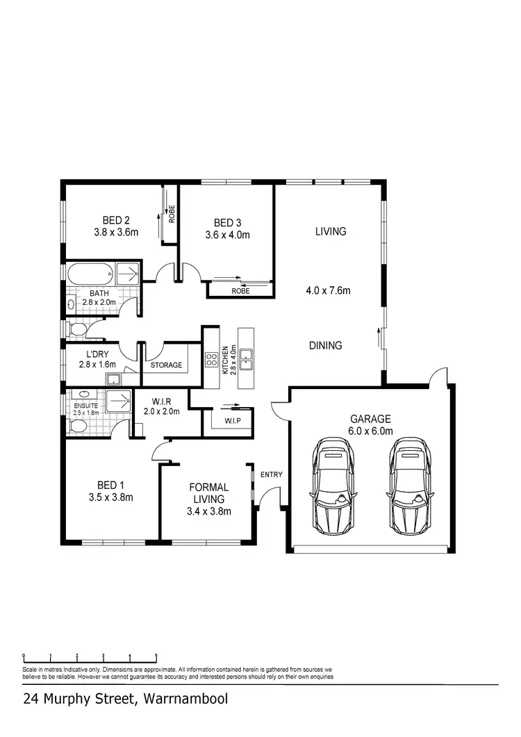 Floorplan of Homely house listing, 24 Murphy Street, Warrnambool VIC 3280