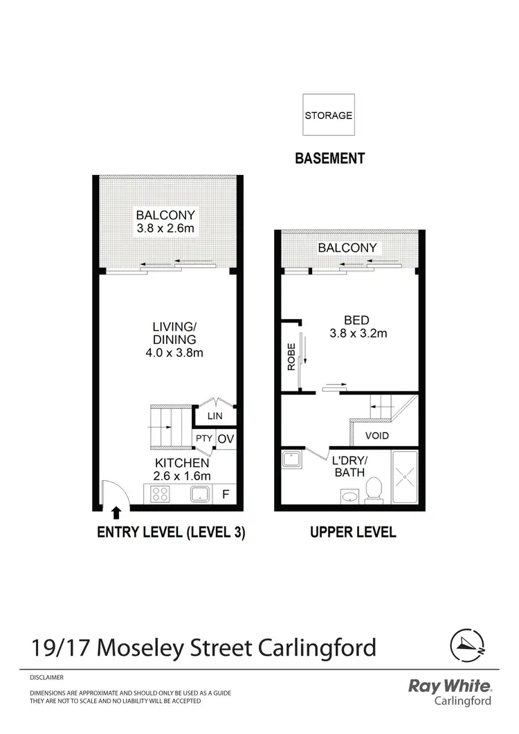 Floorplan of Homely apartment listing, 19/17 Moseley Street, Carlingford NSW 2118