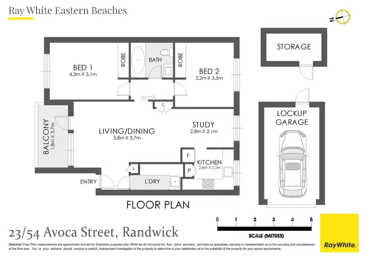 Floorplan of Homely apartment listing, 23/54 Avoca Street, Randwick NSW 2031