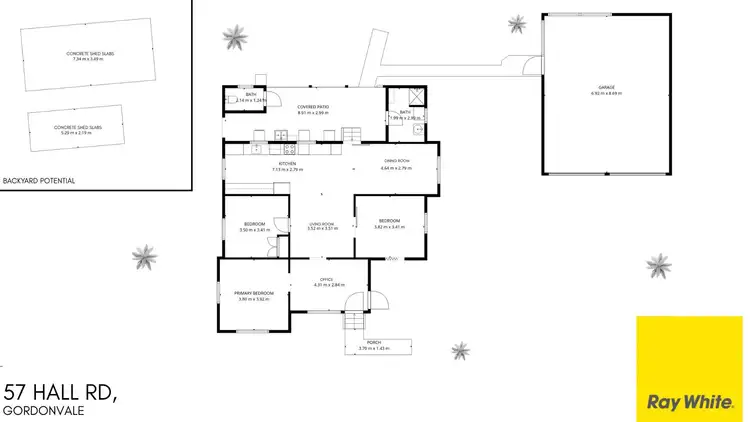Floorplan of Homely house listing, 57 Hall Road, Gordonvale QLD 4865