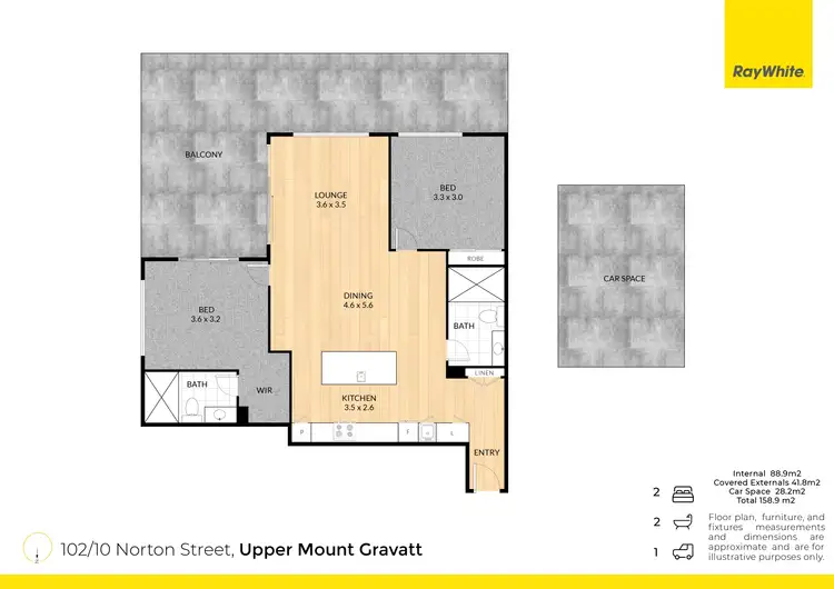 Floorplan of Homely apartment listing, 102/10 Norton Street, Upper Mount Gravatt QLD 4122