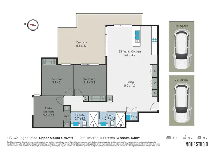 Floorplan of Homely apartment listing, 31/2242 Logan Road Of, Upper Mount Gravatt QLD 4122
