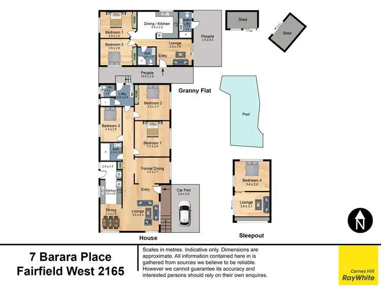 Floorplan of Homely house listing, 7 Barara Place, Fairfield West NSW 2165