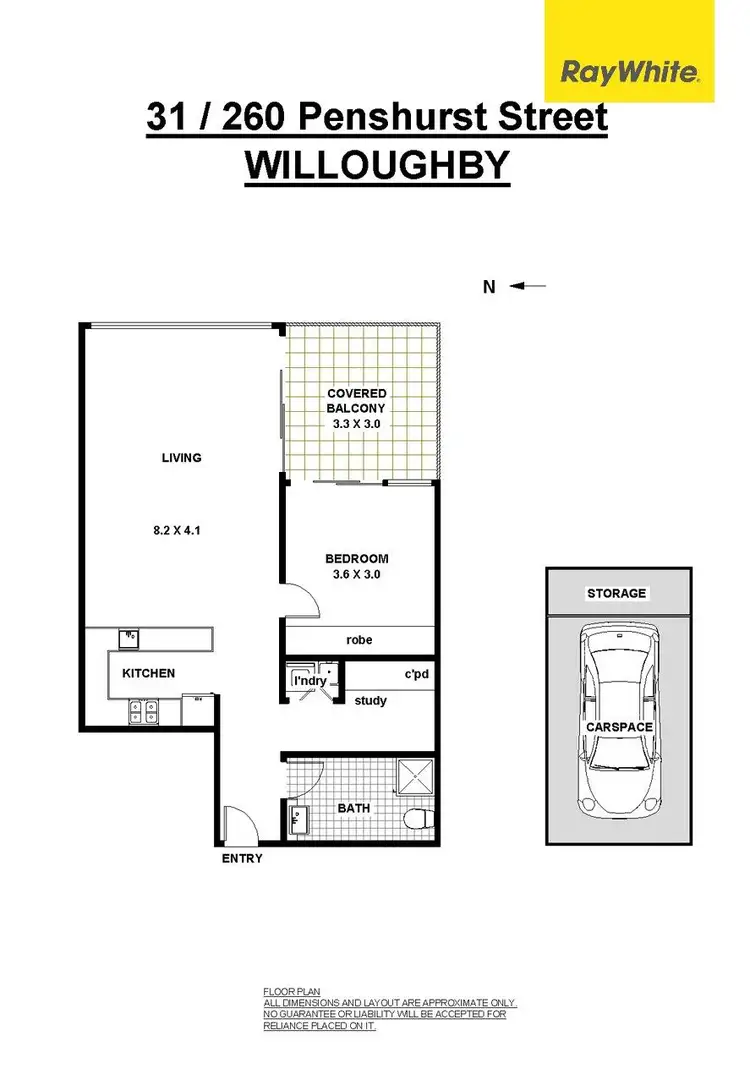 Floorplan of Homely unit listing, 31/260 Penshurst Street, Willoughby NSW 2068