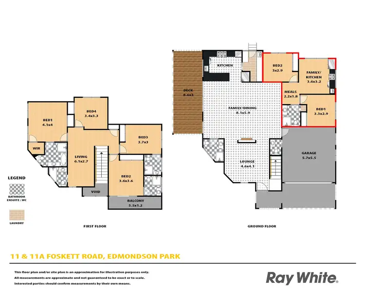 Floorplan of Homely house listing, 11 & 11A Foskett Road, Edmondson Park NSW 2174