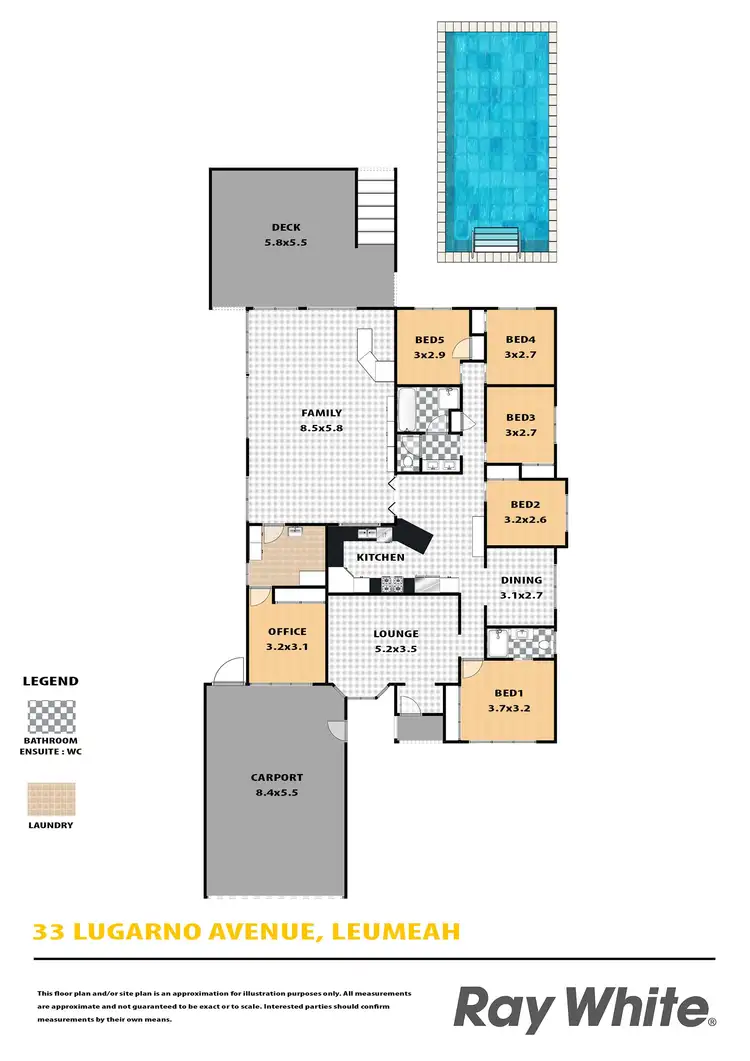 Floorplan of Homely house listing, 33 Lugarno Avenue, Leumeah NSW 2560