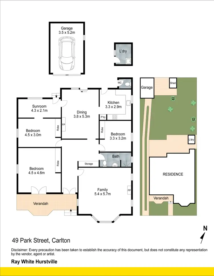 Floorplan of Homely house listing, 49 Park Street, Carlton NSW 2218