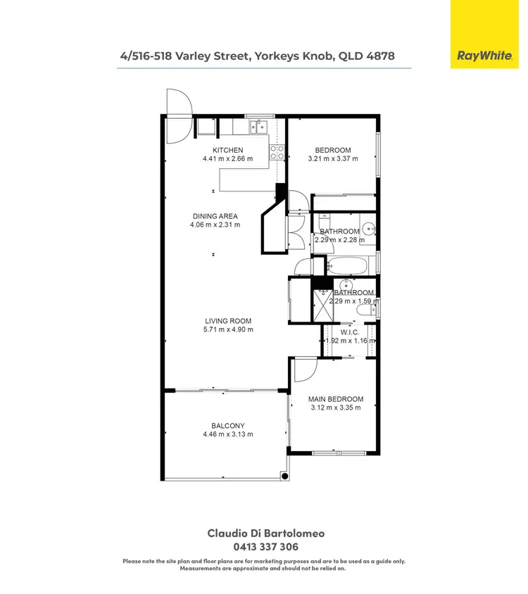 Floorplan of Homely unit listing, 4/516-518 Varley Street, Yorkeys Knob QLD 4878