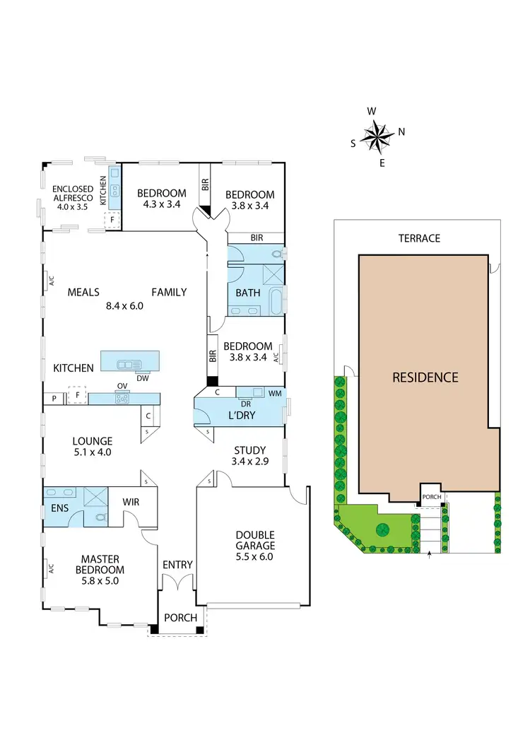Floorplan of Homely house listing, 1 Meranti Way, Epping VIC 3076