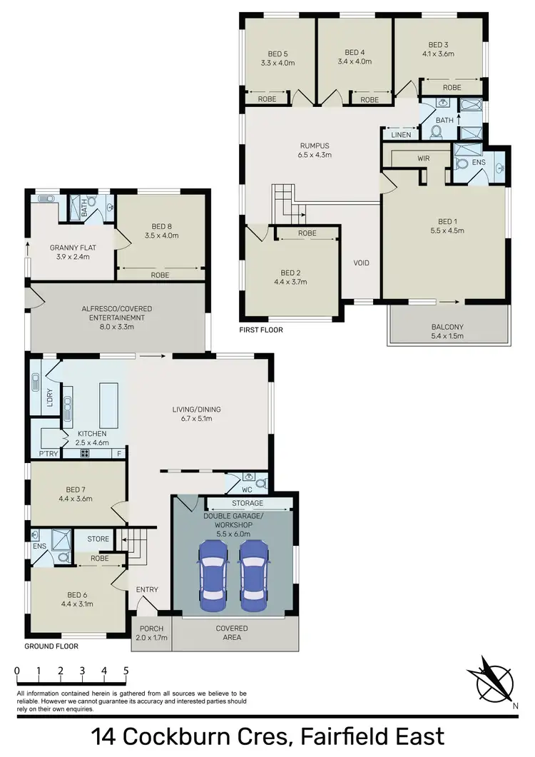 Floorplan of Homely house listing, 14 Cockburn Crescent, Fairfield East NSW 2165