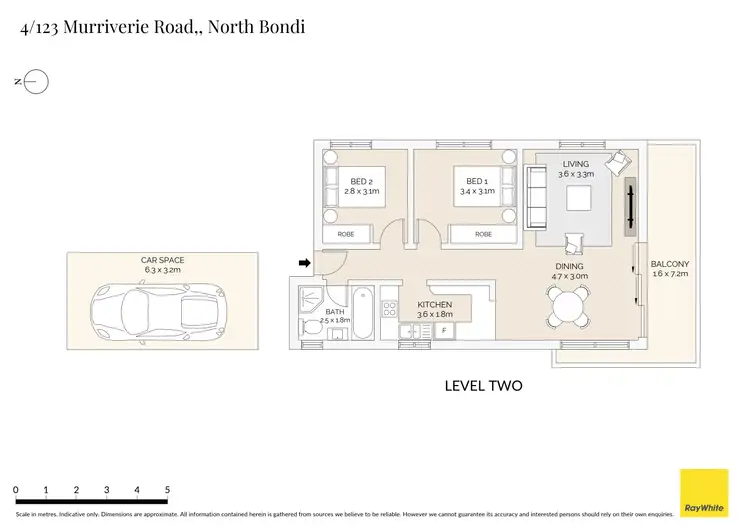 Floorplan of Homely apartment listing, 4/123 Murriverie Road, North Bondi NSW 2026
