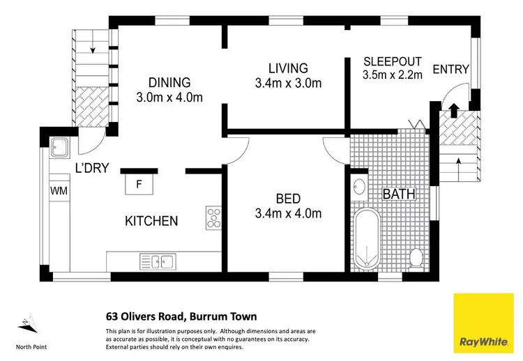 Floorplan of Homely house listing, 63 Olivers Road, Burrum Town QLD 4659