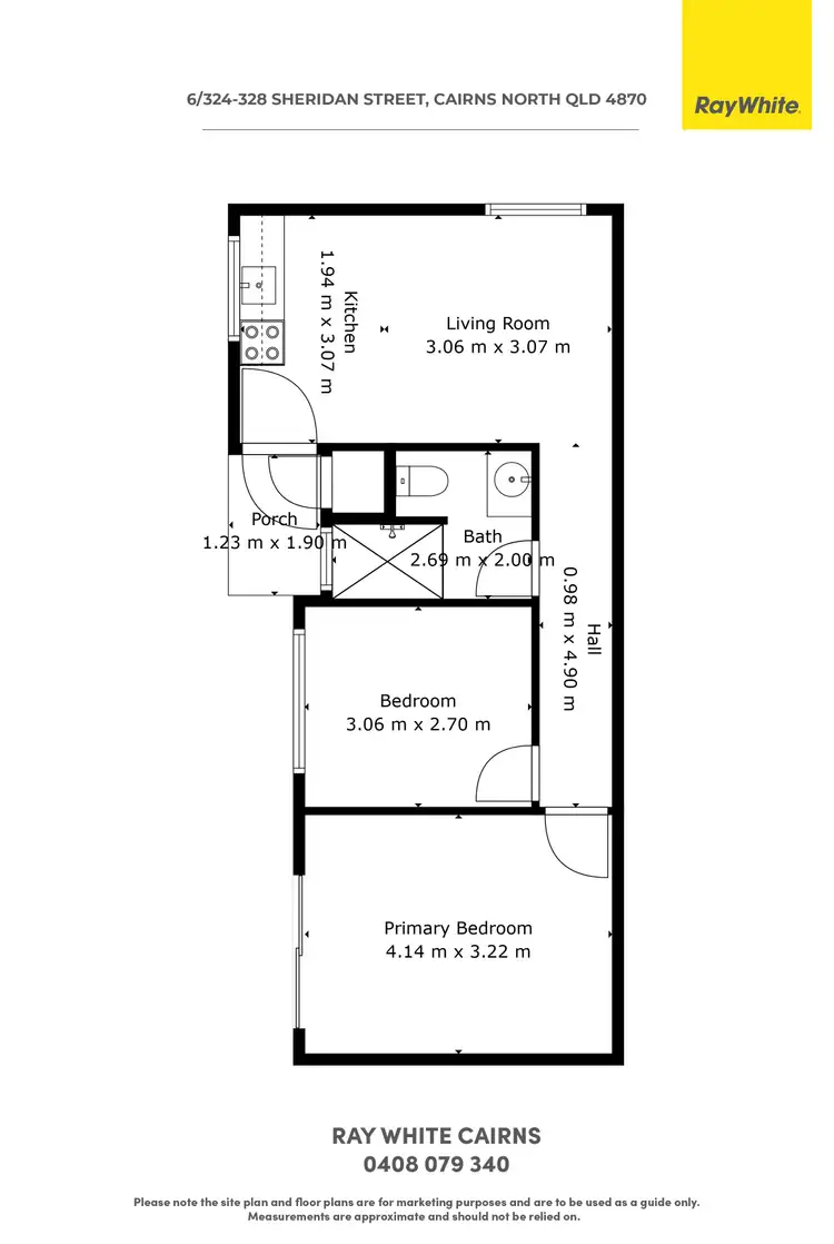 Floorplan of Homely unit listing, 6/324-328 Sheridan Street, Cairns North QLD 4870