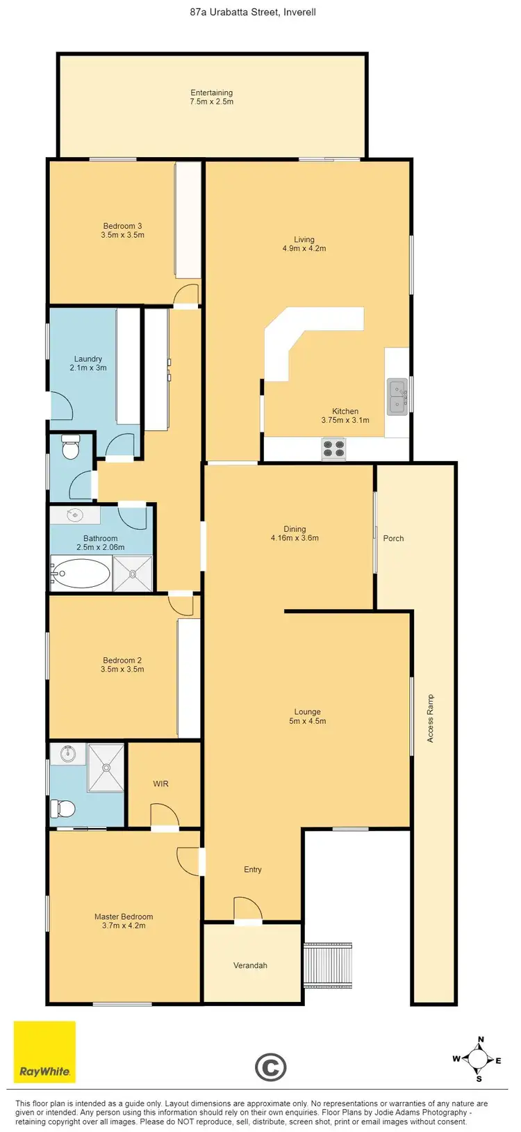 Floorplan of Homely house listing, 87A Urabatta Street, Inverell NSW 2360