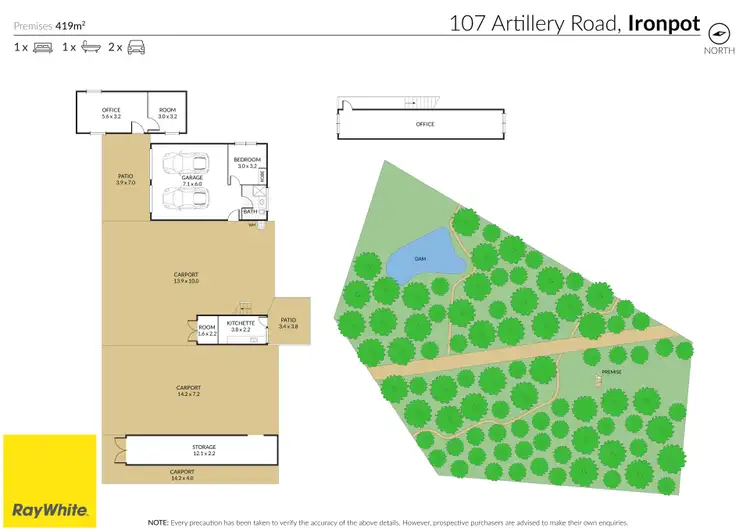 Floorplan of Homely land listing, 107 Artillery Road, Ironpot QLD 4701