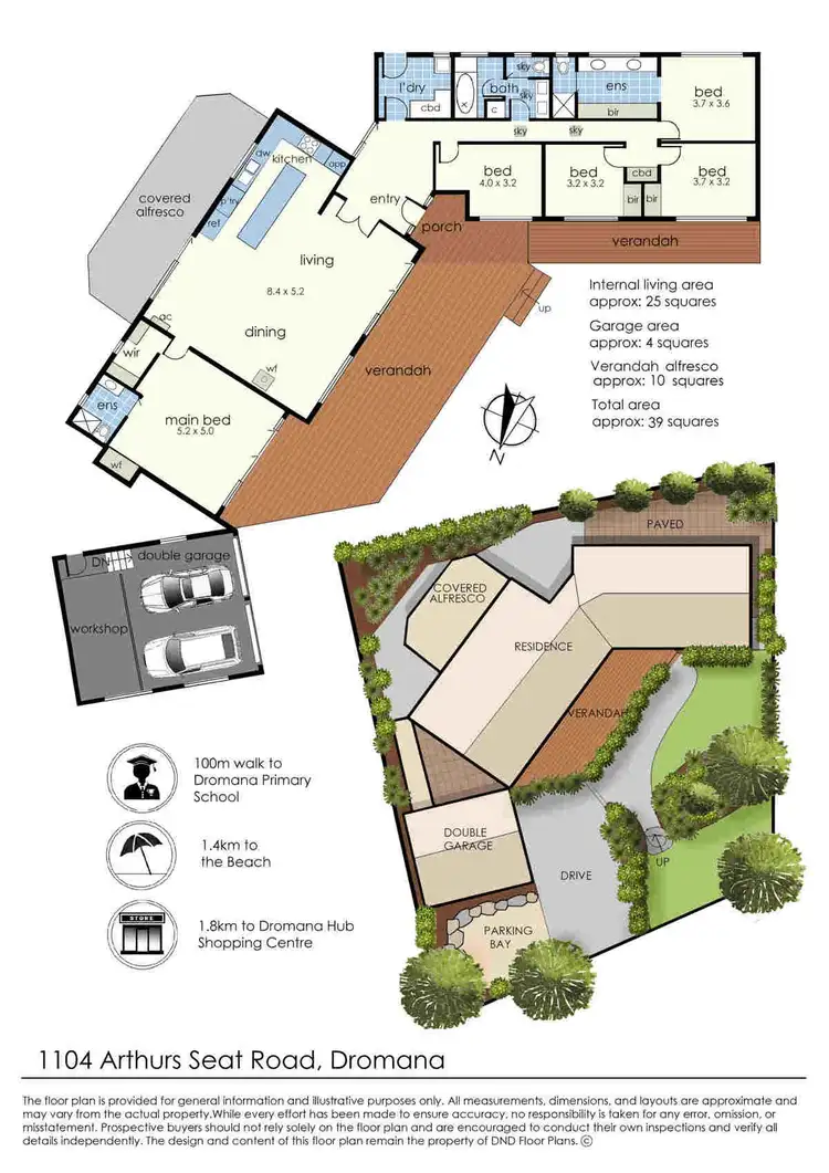 Floorplan of Homely house listing, 1104 Arthurs Seat Road, Dromana VIC 3936
