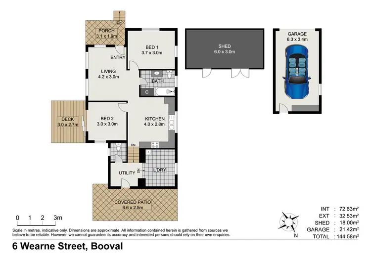 Floorplan of Homely house listing, 6 Wearne Street, Booval QLD 4304