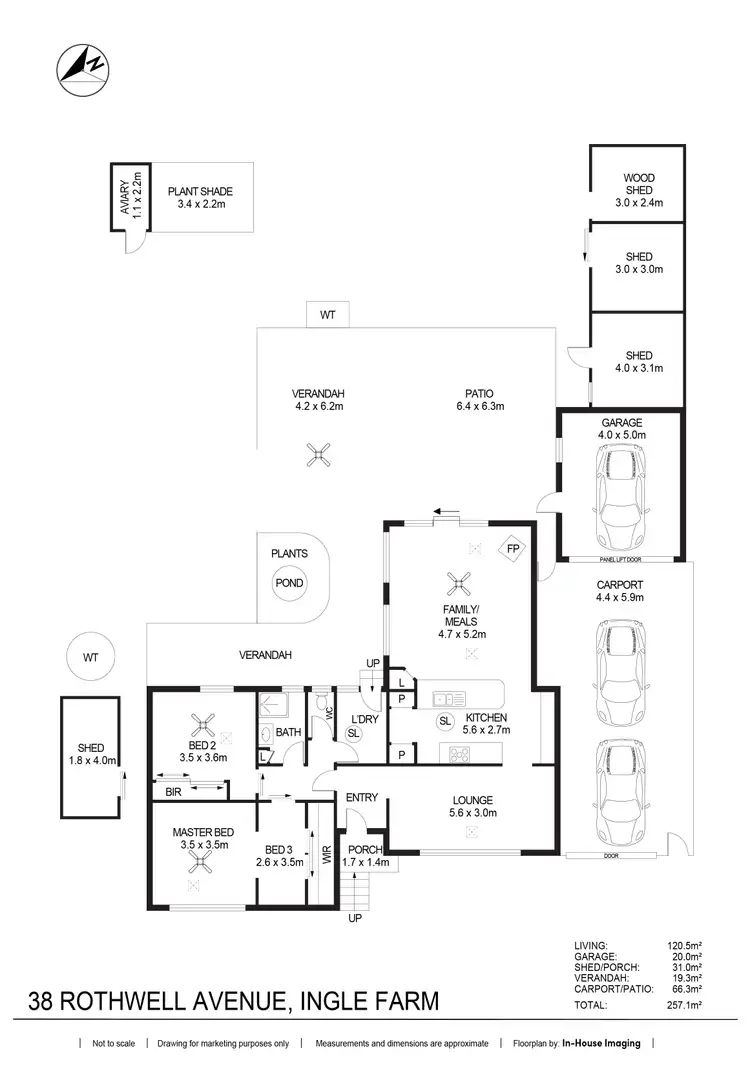 Floorplan of Homely house listing, 38 Rothwell Avenue, Ingle Farm SA 5098