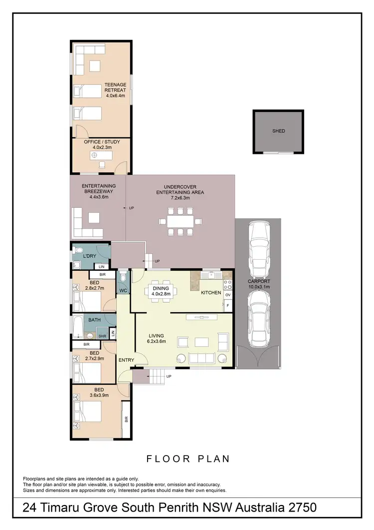 Floorplan of Homely house listing, 24 Timaru Grove, South Penrith NSW 2750