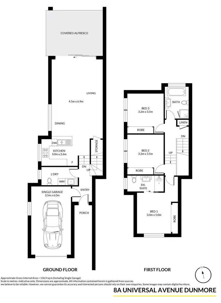 Floorplan of Homely house listing, 8A Universal Avenue, Dunmore NSW 2529