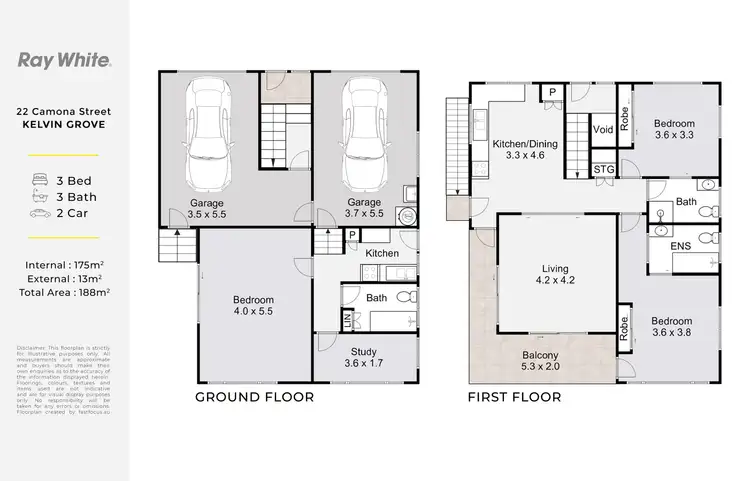 Floorplan of Homely house listing, 22 Camona Street, Kelvin Grove QLD 4059