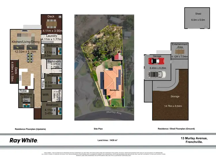 Floorplan of Homely house listing, 13 Murlay Avenue, Frenchville QLD 4701