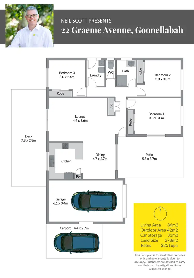 Floorplan of Homely house listing, 22 Graeme Avenue, Goonellabah NSW 2480