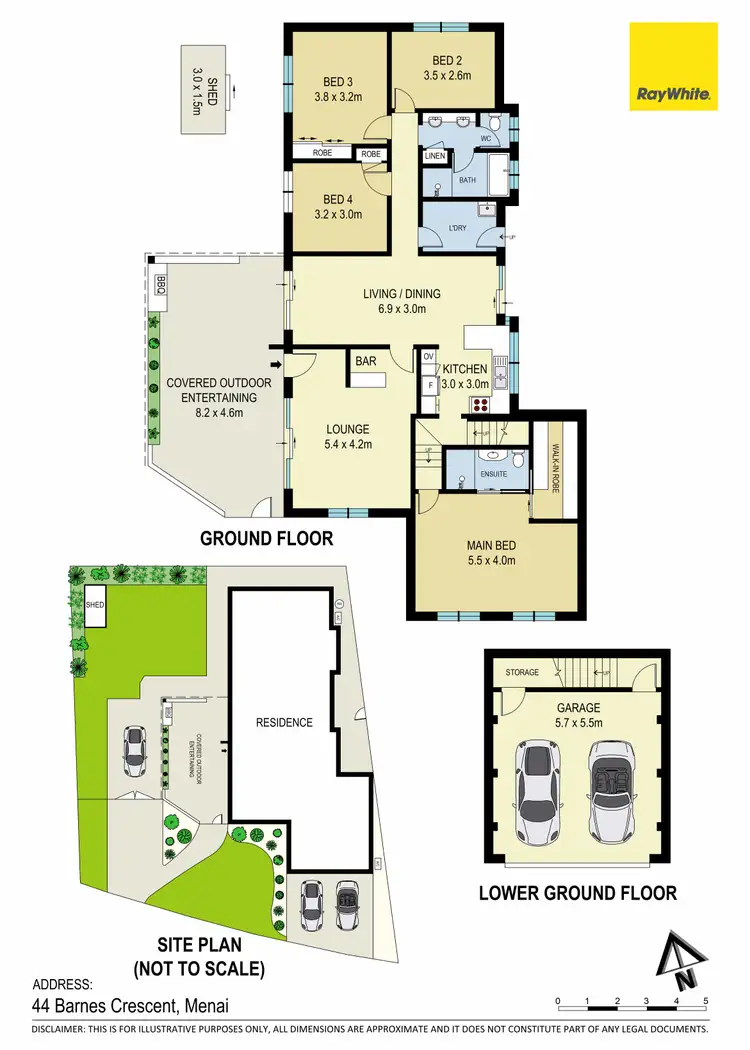 Floorplan of Homely house listing, 44 Barnes Crescent, Menai NSW 2234